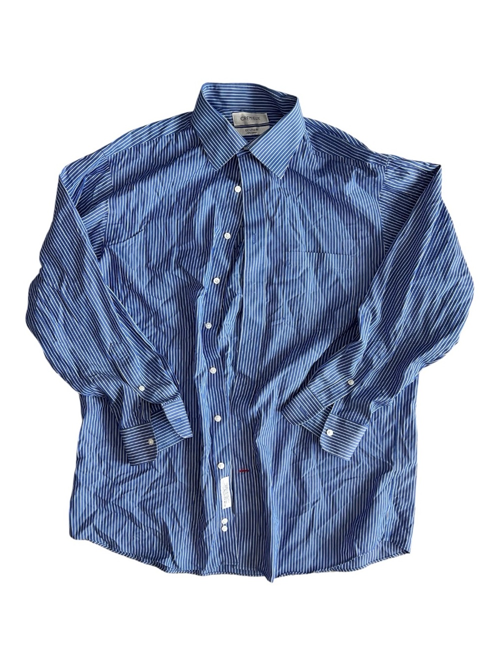 Daniel Cremieux Blue Striped Men's Dress Shirt Size 16.5/33